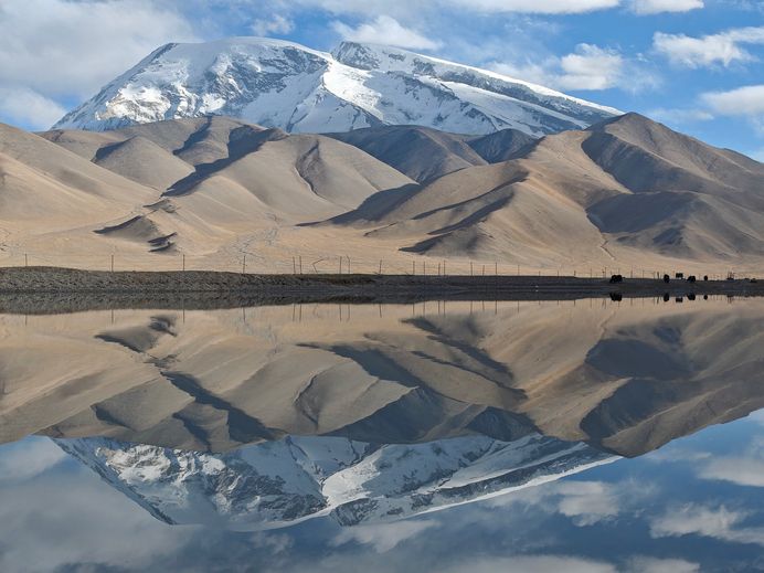 中国新疆慕士塔格风景-https://pixabay.com/zh/photos/muztagh-mountain-mirror-xinjiang-9883659/