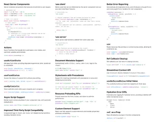 react 19 cheat sheet
