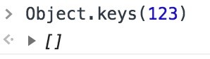 Object.keys(123)的演示图片